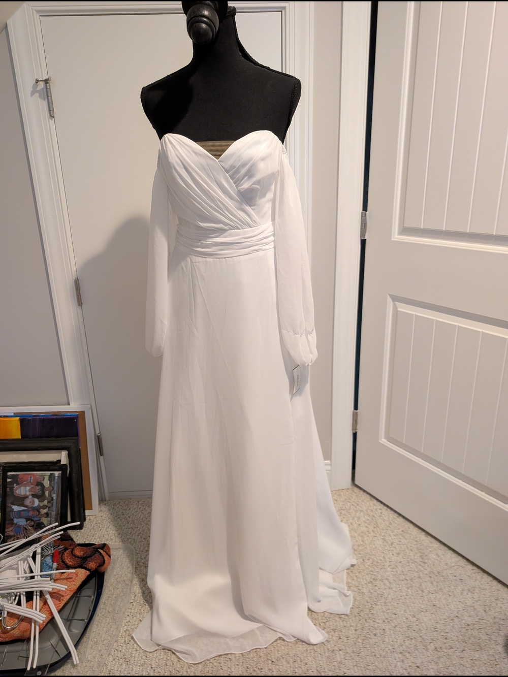 white bridesmaid dresses david's bridal | | Davids Bridal Offtheshoulder Chiffon Bridal Gown YGroup_freedomtank 14 Chic Late-Summer Arrivals Color:Lavender-DB646